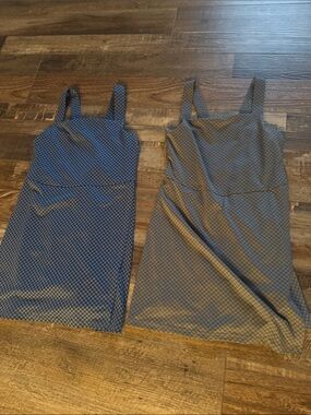All in motion dress with shorts one grey one blue 6/7